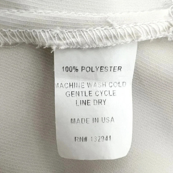 Amanda Uprichard Keely Twist Front Long Sleeve Crepe Blouse Ivory White Revolve - Picture 9 of 10